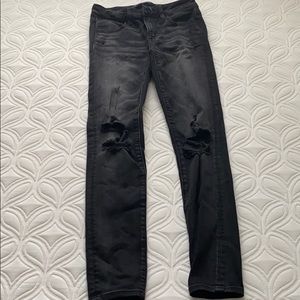 American eagle black skinny jeans